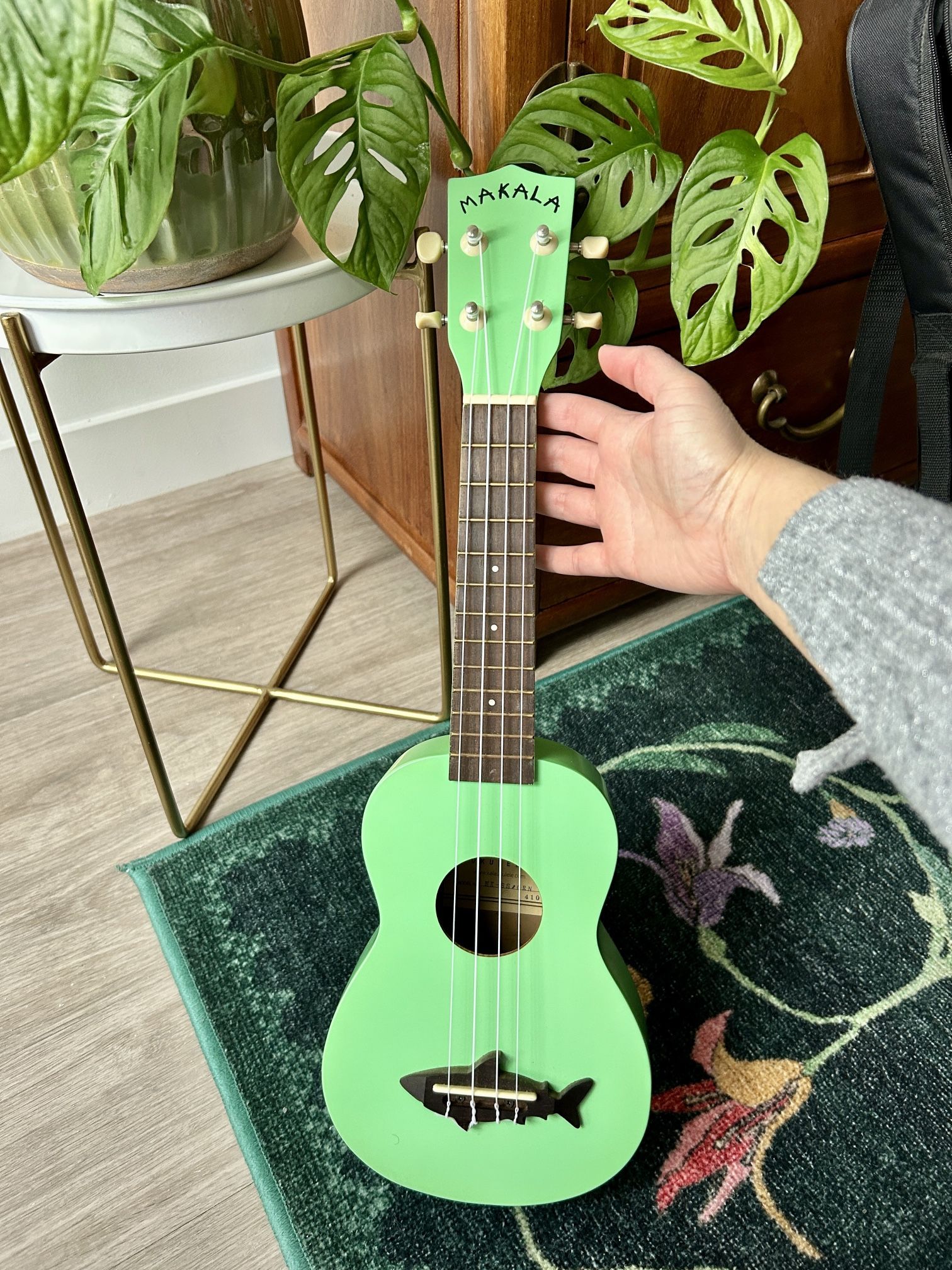 Makala Soprano Ukulele - Mint Green (case, capo, and pick included)