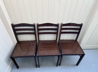 Wooden chairs
