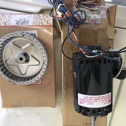 Carrier inducer motor and blower wheel
