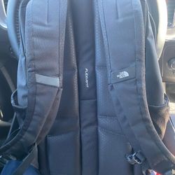 Authentic North face Black And White Bookbag