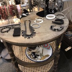 New Wood End Table Two Tier With Canning