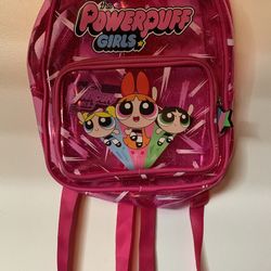Powerpuff Girls pink clear mini backpack