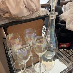 Iridescence Decanter Set