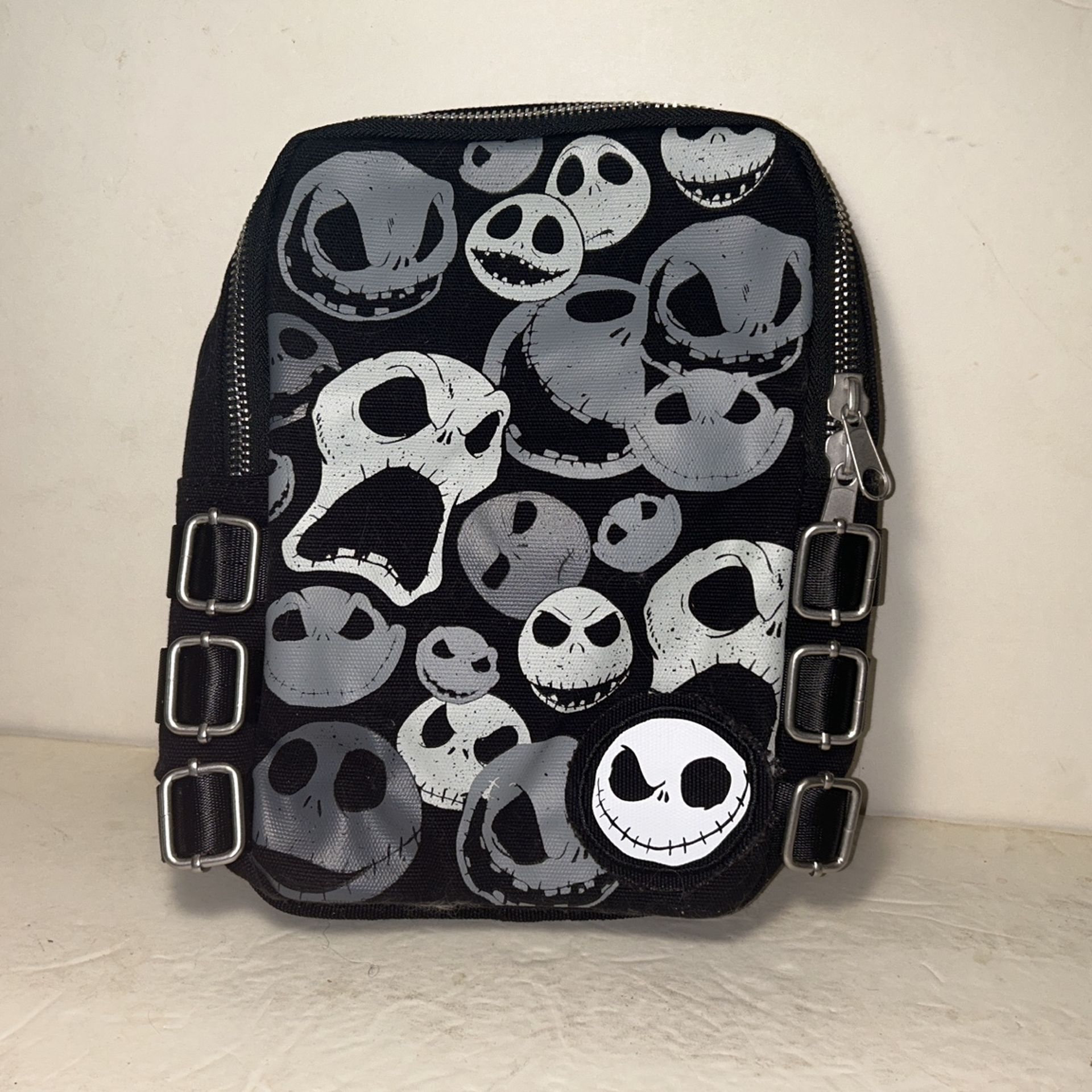 NBC Jack Skellington Small Heavy Canvas Backpack, iPad, Small Laptop Bag. Brand New