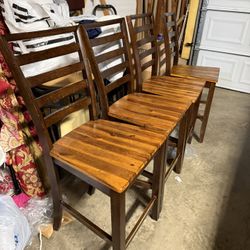 **USED** Set of 4 Wood Dining Chair