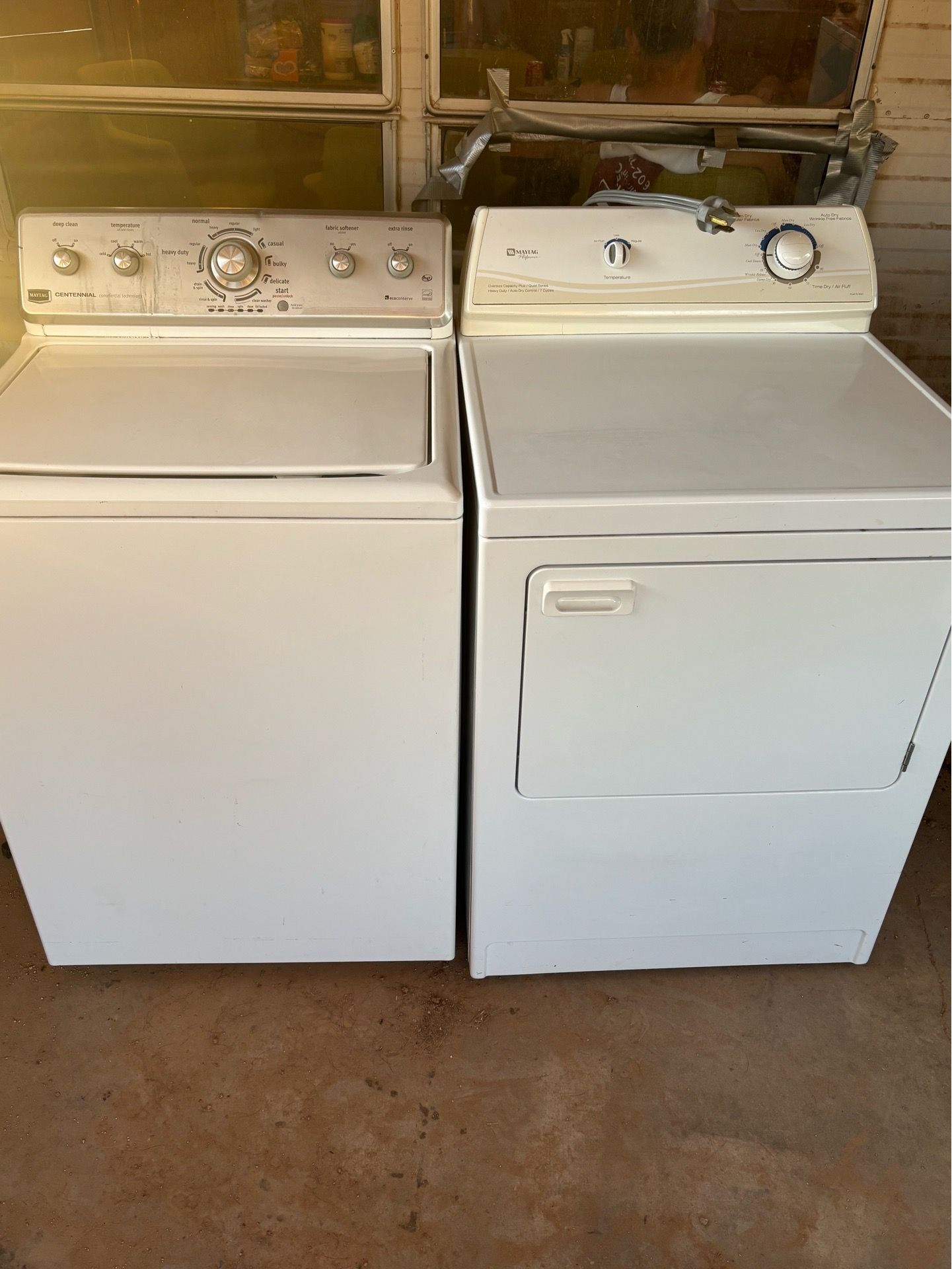 Washer and dryer