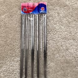 Stainless Steel Chopsticks, 5 Pairs, 9 Inch Long, Solid Stainless, New