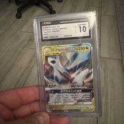 🔥 CGC Gem Mint 10 Latias & Latios GX – Japanese Tag Bolt 🔥