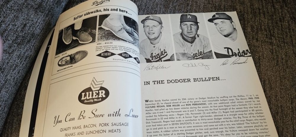Dodgers 1966 World Series Program