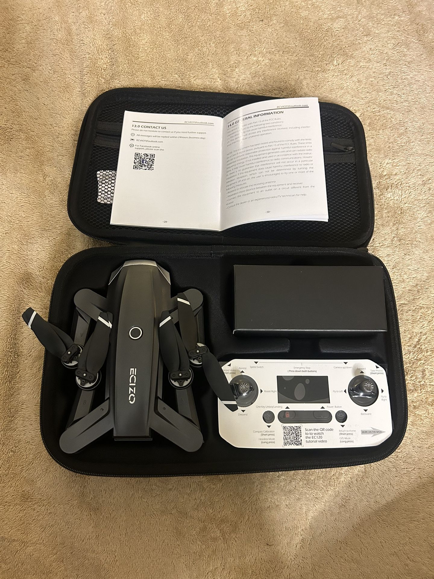 4K GPS Drone + 2 Batteries & Case