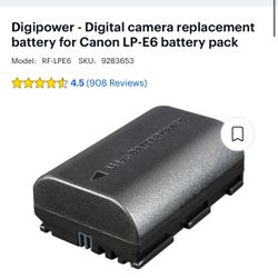 DSLR Camera Rechargeable battery