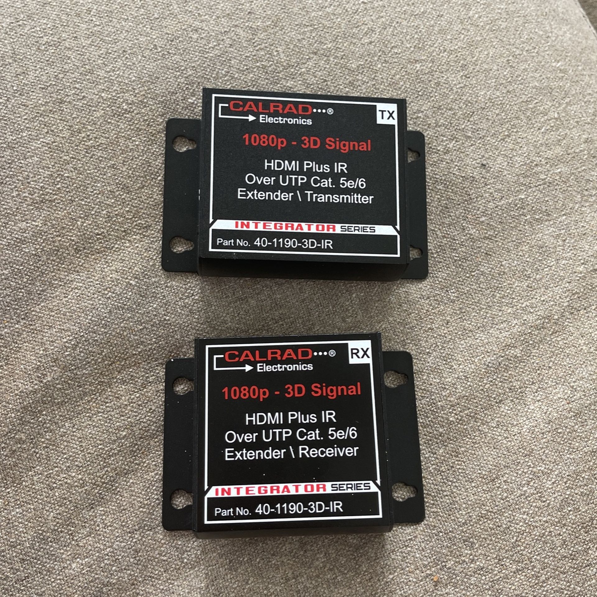Calrad Electronics 40-1190-3D-IR HDMI Balu Over Single Cat6 ((contact info removed)DIR) [Pair]
