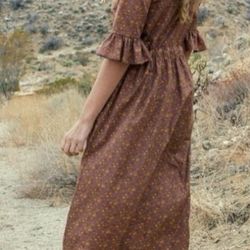 Christy Dawn The Constance Dress in Magenta Blooming Vine - Size Large