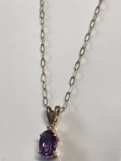 Oró Solido 14k lindo Dije Con su cadena