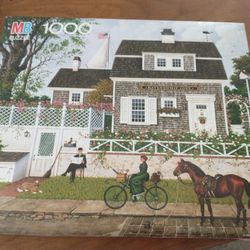 New 1988  Charles Wysocki  1000 Piece Puzzle "Americana" 23"X27" 