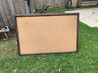 Large cork office frame