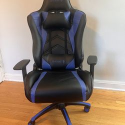 Emerge Gaming Chair – Black & Blue, Adjustable, Great Condition