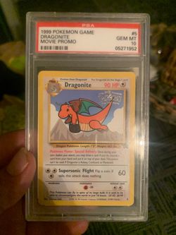 Pokemon first movie promo Dragonite  PSA 10
