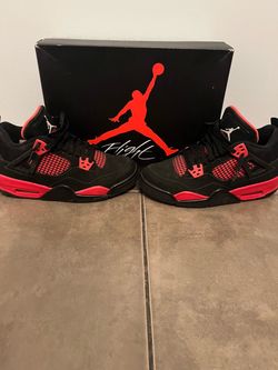 Jordan 4 red thunder size 6y with box.