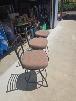 Three Nice Swivel Barstools