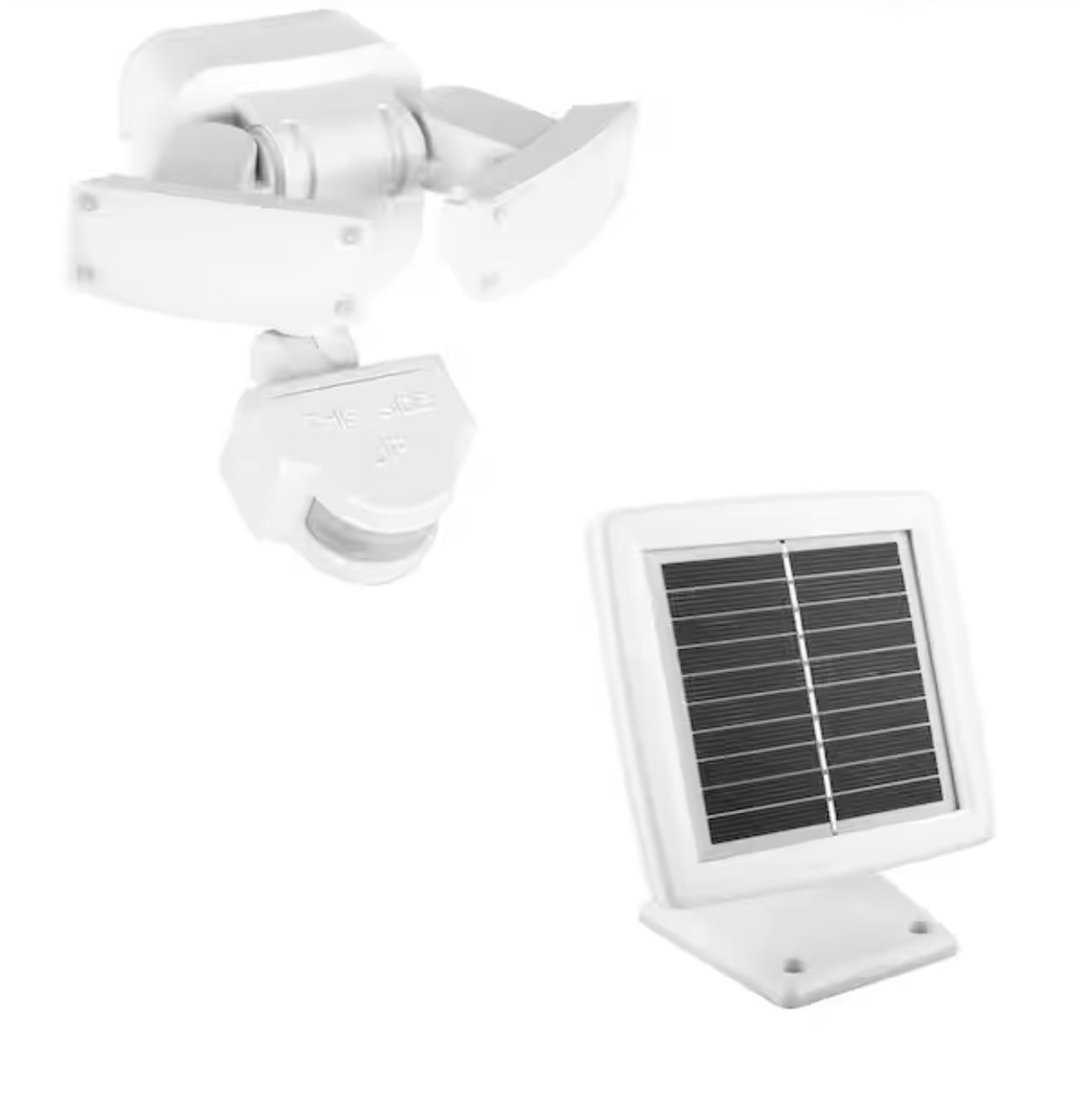 500 Lumens 180-Degree White Solar Powered Motion Activated Outdoor Integrated LED Flood Light