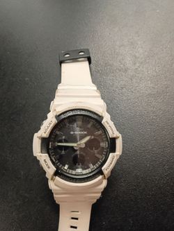 White Gshock watch