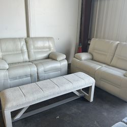 Leather Loveseat Set Of 2 flash sale 🔥