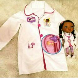Disney Doc Mcstuffins Labcoat And Doll New