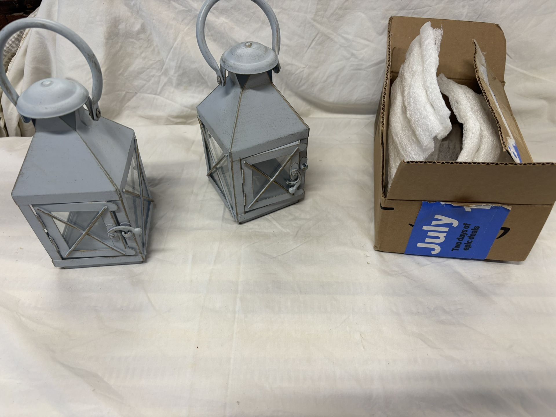 Galvanized Candle Holders