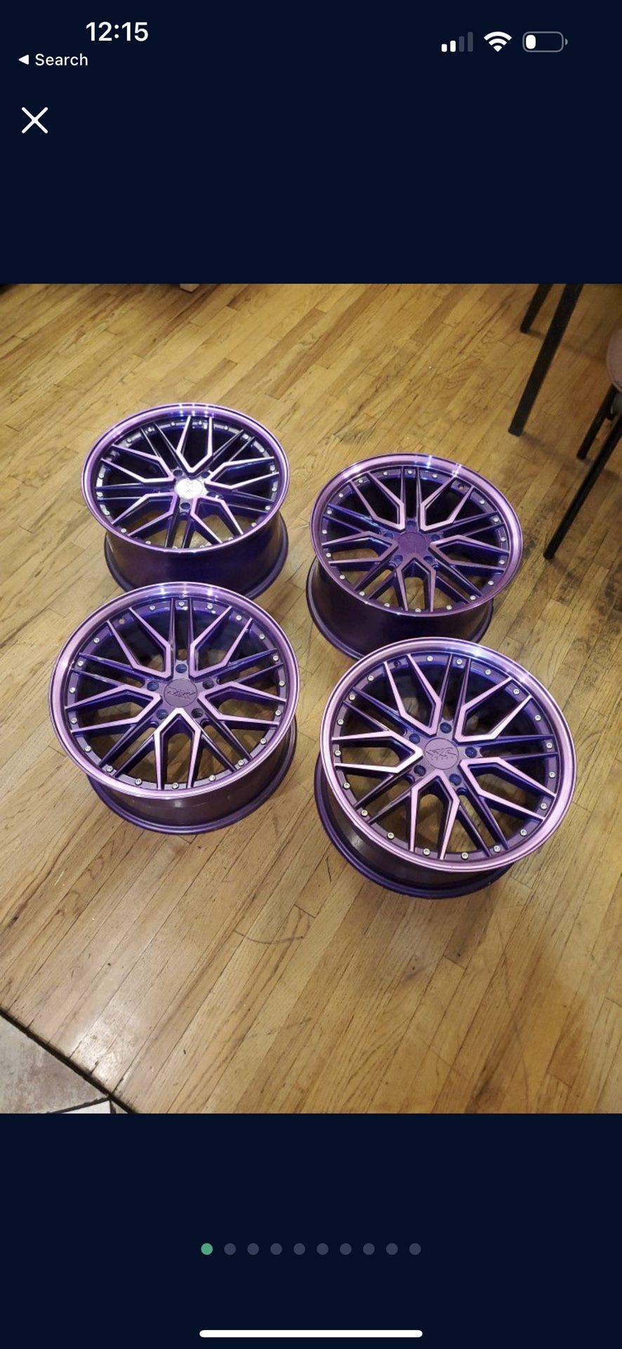 Purple Rims XXR 571 18x8.5 5x120 35 Diamond Cut Purple Wheels(4) 73.1 18" inch Rims