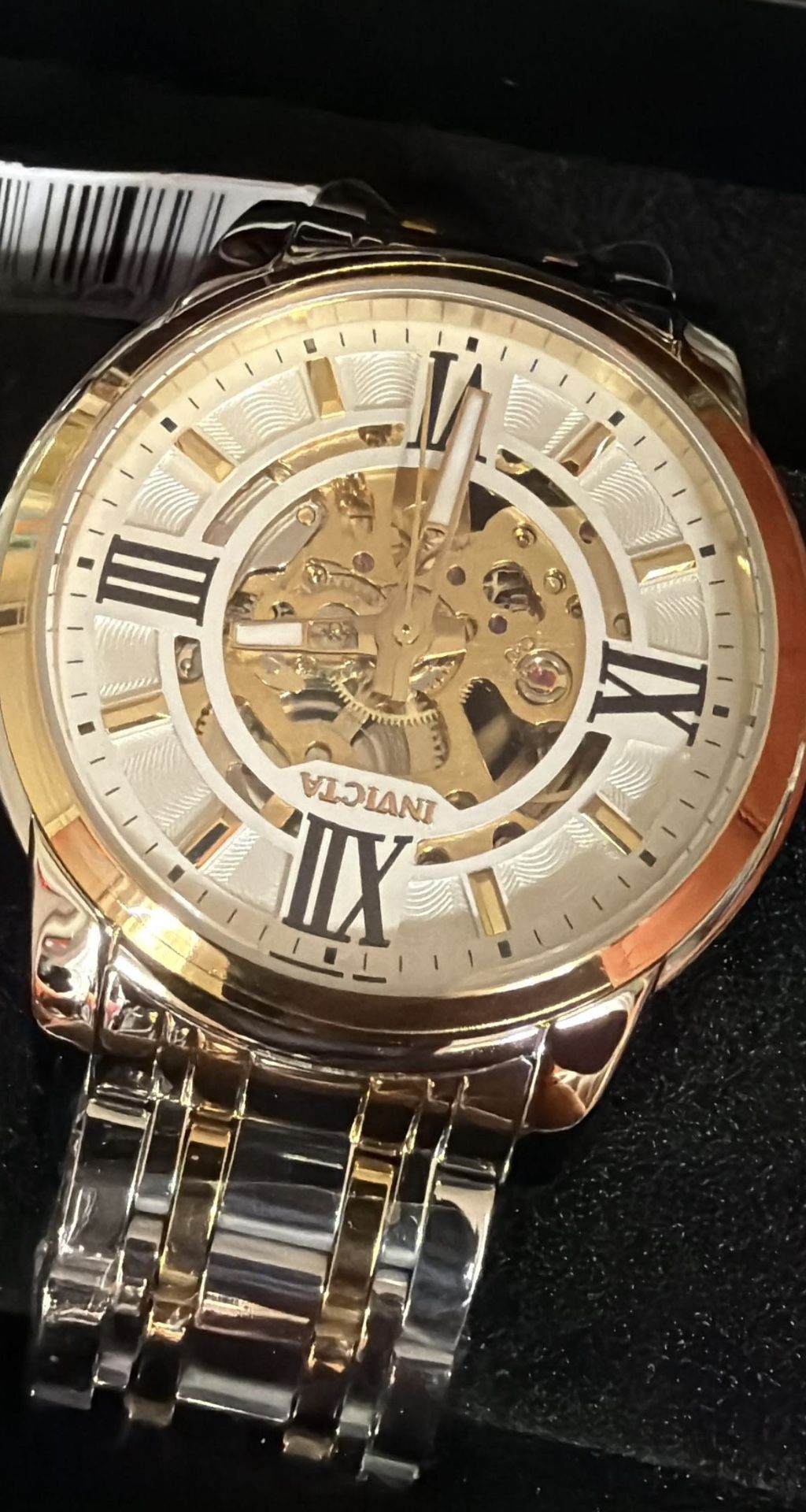 69130 - Invicta Objet D Art Automatic Men's Watch w/ Skeleton Dial - 41mm, Gold, Steel