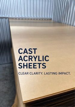 CLEAR CAST ACRYLIC SHEETS 4mm thick