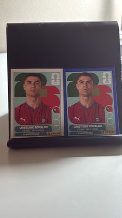 2 Cristiano Ronaldo Panini World Cup Stickers Taking Offers