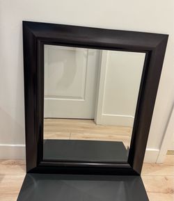 Vintage wall mirror together with frame. 28”x 34”