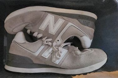 New Balance 574 Gray Suede Sneakers