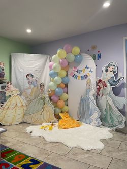 6 princess cut outs