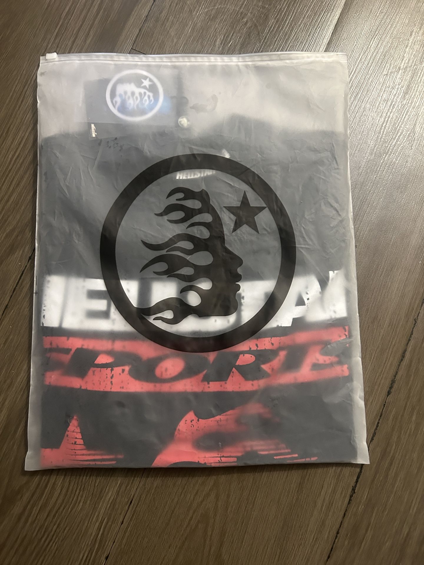 Hellstar Sports Tee - Black/Red Flame Graphic - Brand New w/ Tags