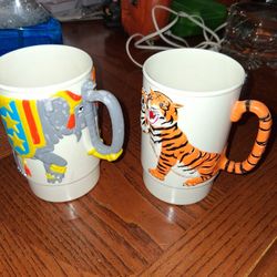 Ringling Bros. And Barnum & Baily Combined Shows. Collectors Drink Mugs. 