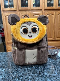 Loungefly Star Wars Plush Wicket Mini Backpack.  Brand new never used.  Smoke free home