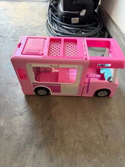 Girls Barbie Play Van