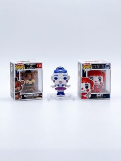 Funko Pop! Five Nights at Freddy's Nightmare Freddy and Baby Mini Figures Set