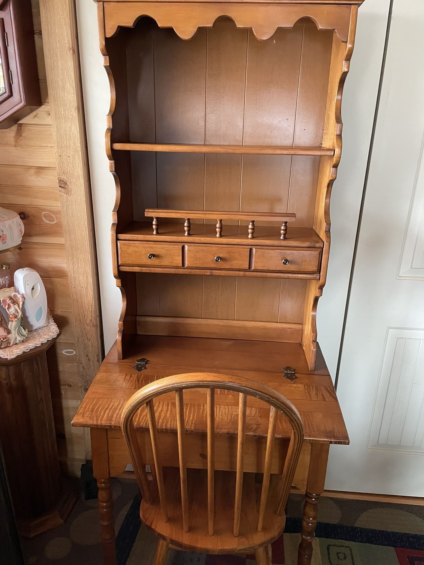 Wooden Desk And Chair