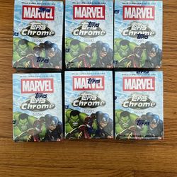 Topps Chrome Marvel Blaster Box New/Sealed