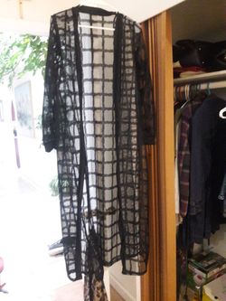 Black cardigan