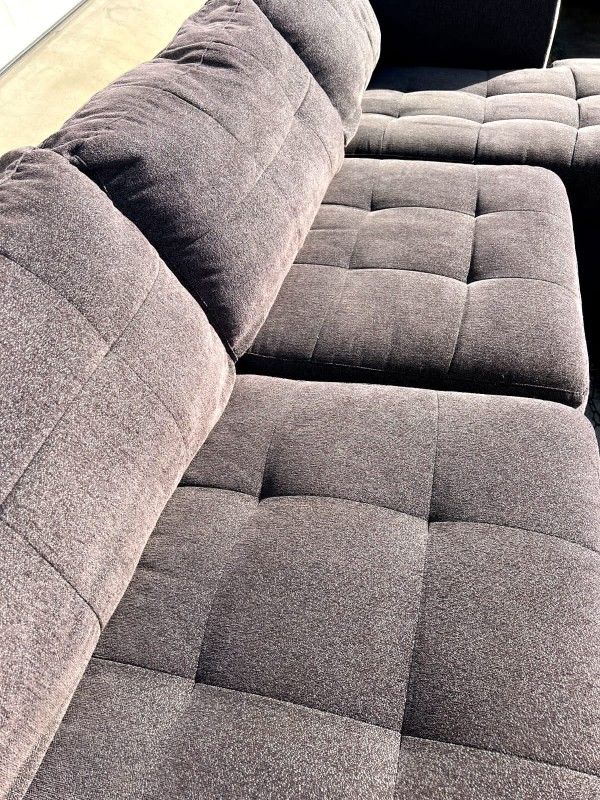 Gray Sectional Couch (9 FT x 7 FT) - Can Deliver!