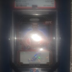 PETER YAN UFC Signature Card GEM MT 10