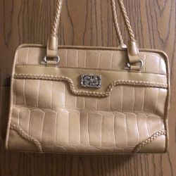 Medium Sized Brown Shoulder Purse Tan Bag  Bueno