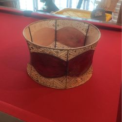 Antique Animal Skin Lamp Shade