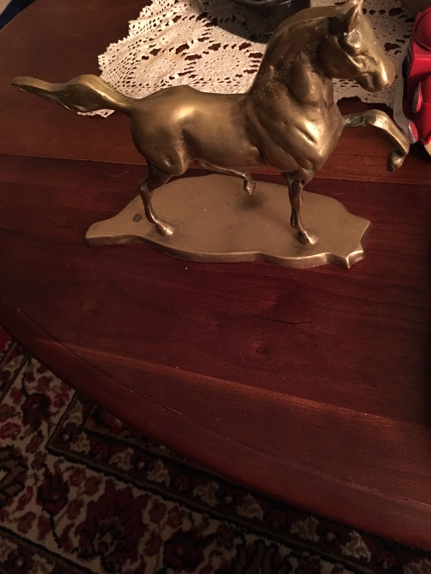 Brass horse
