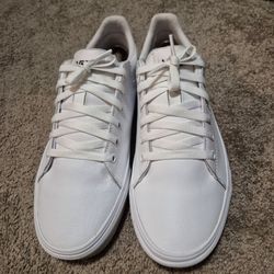 White leather Vans